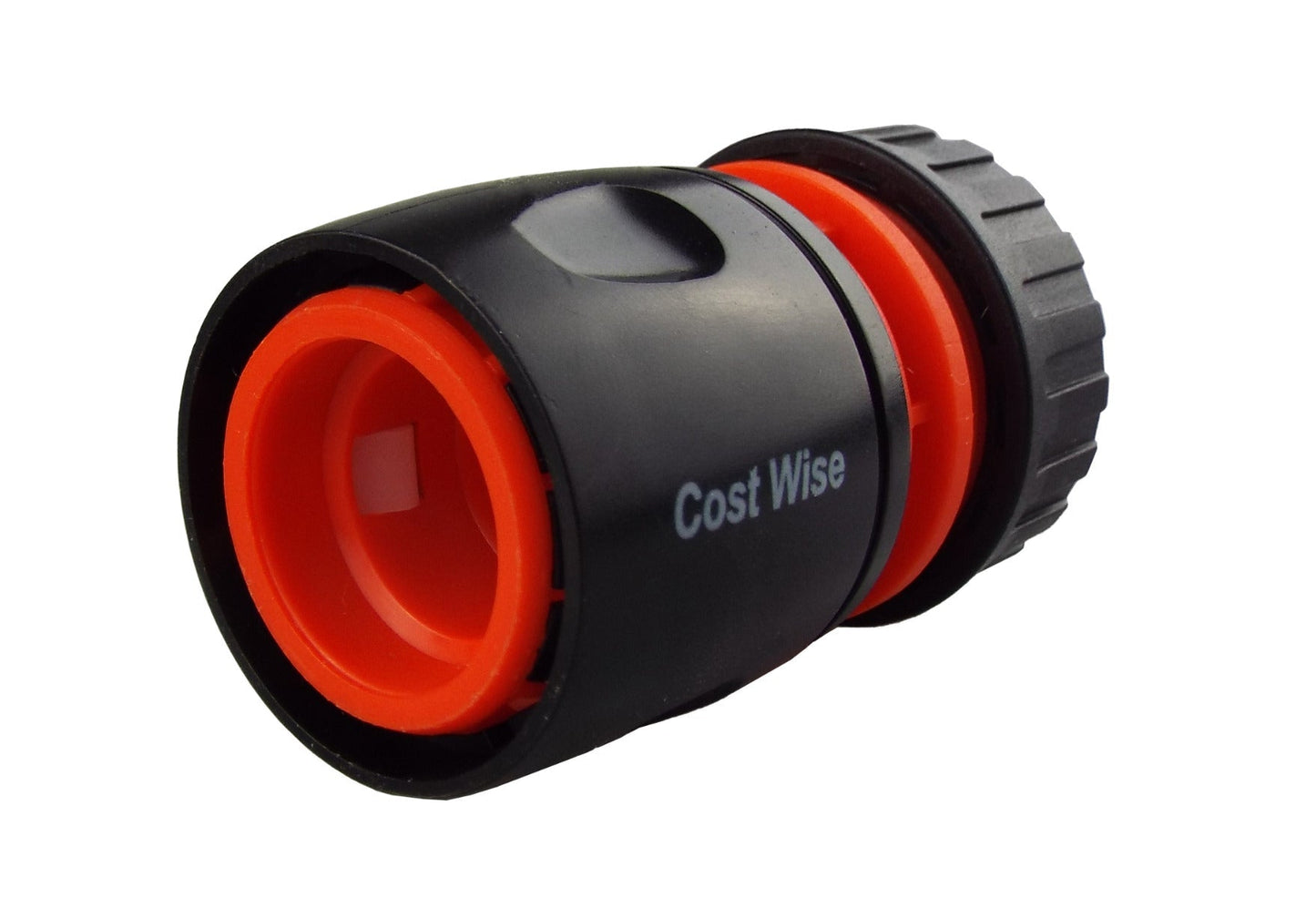 Female Hose Connector, 1/2in or 5/8in Hose, Black Orange Drip Irrigation Fitting