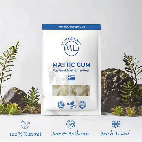 Pure Greek Chios Mastic Gum (Pistacia Lentiscus) - Normal/Small Size Tears