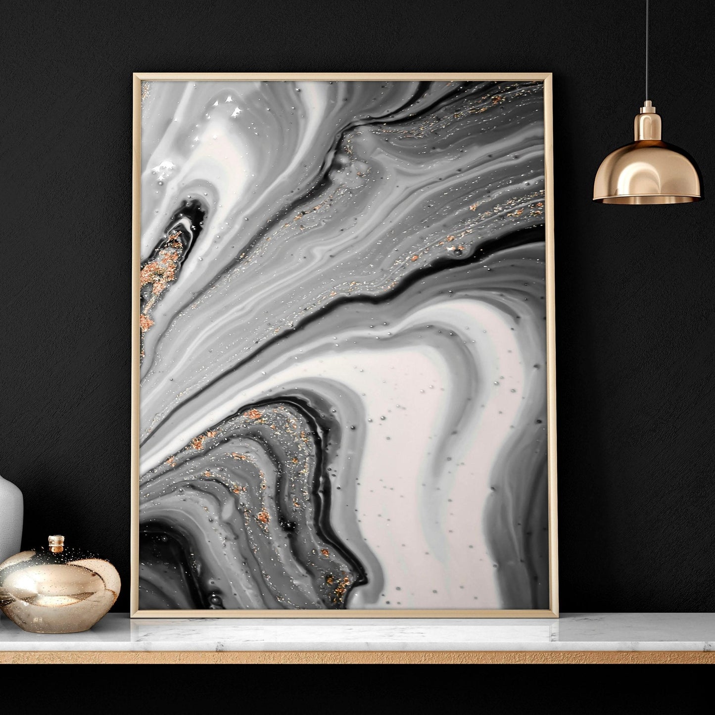 Contemporary art for living room | set of 3 wall art prints