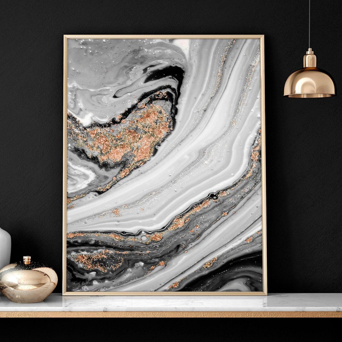 Contemporary art for living room | set of 3 wall art prints