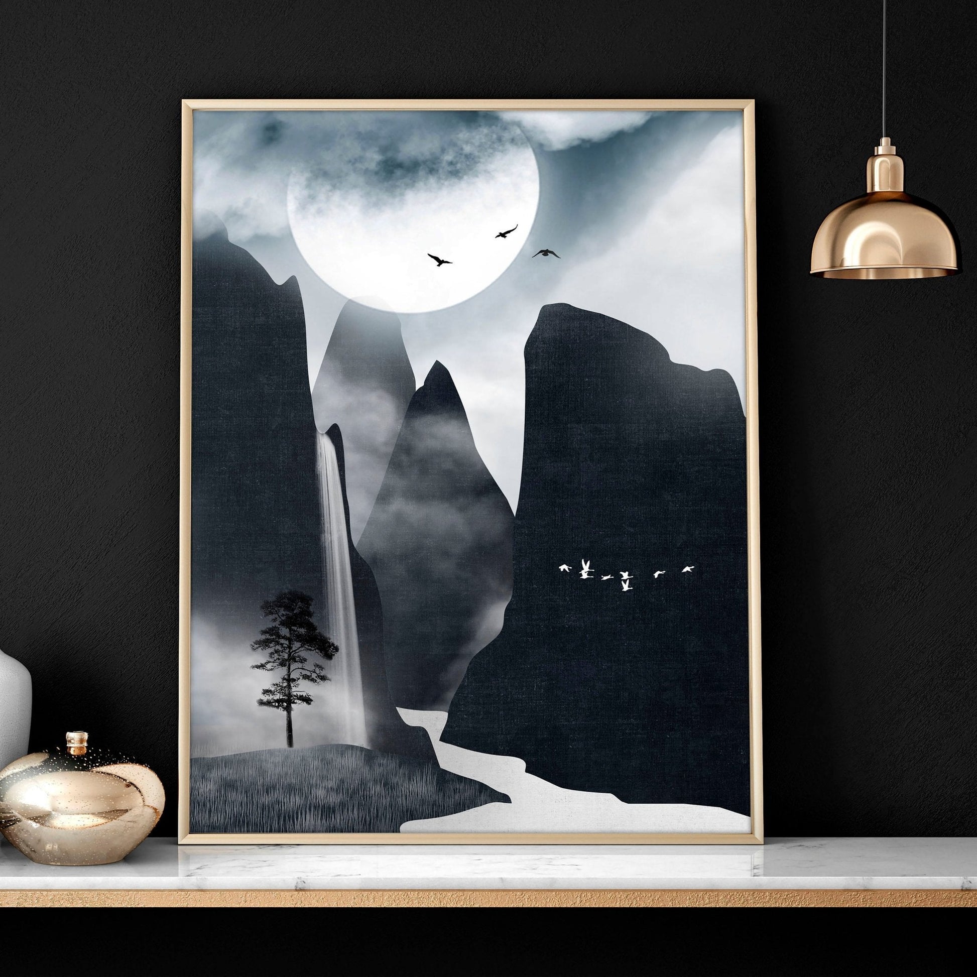 Art for living room wall | set of 3 Contemporary art prints