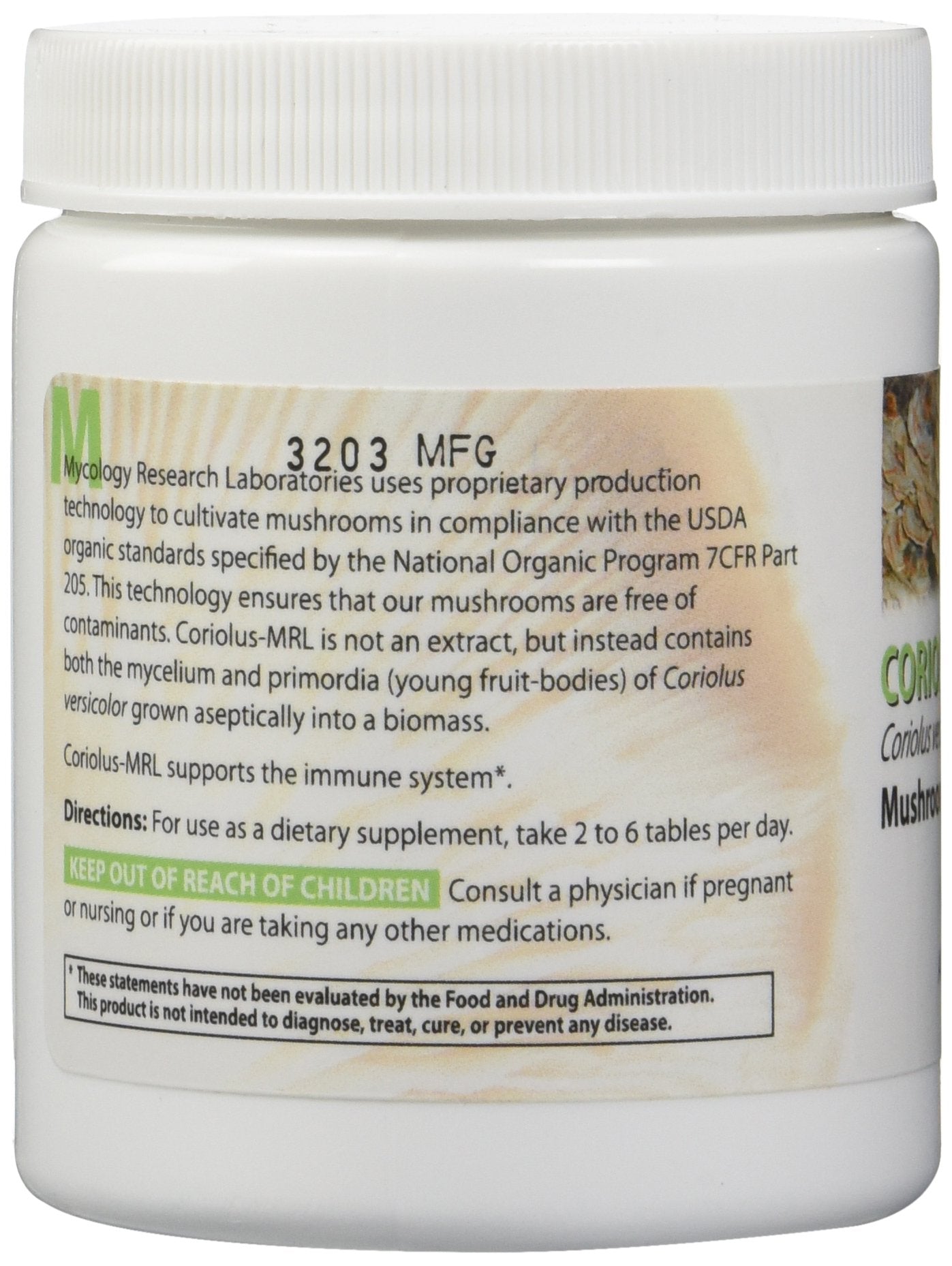 Mycology Research Labs - Coriolus Versicolor MRL 500 mg 90 Tabs