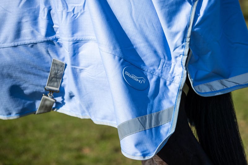 50g Detachable Neck Turnout Rug - Cornflower