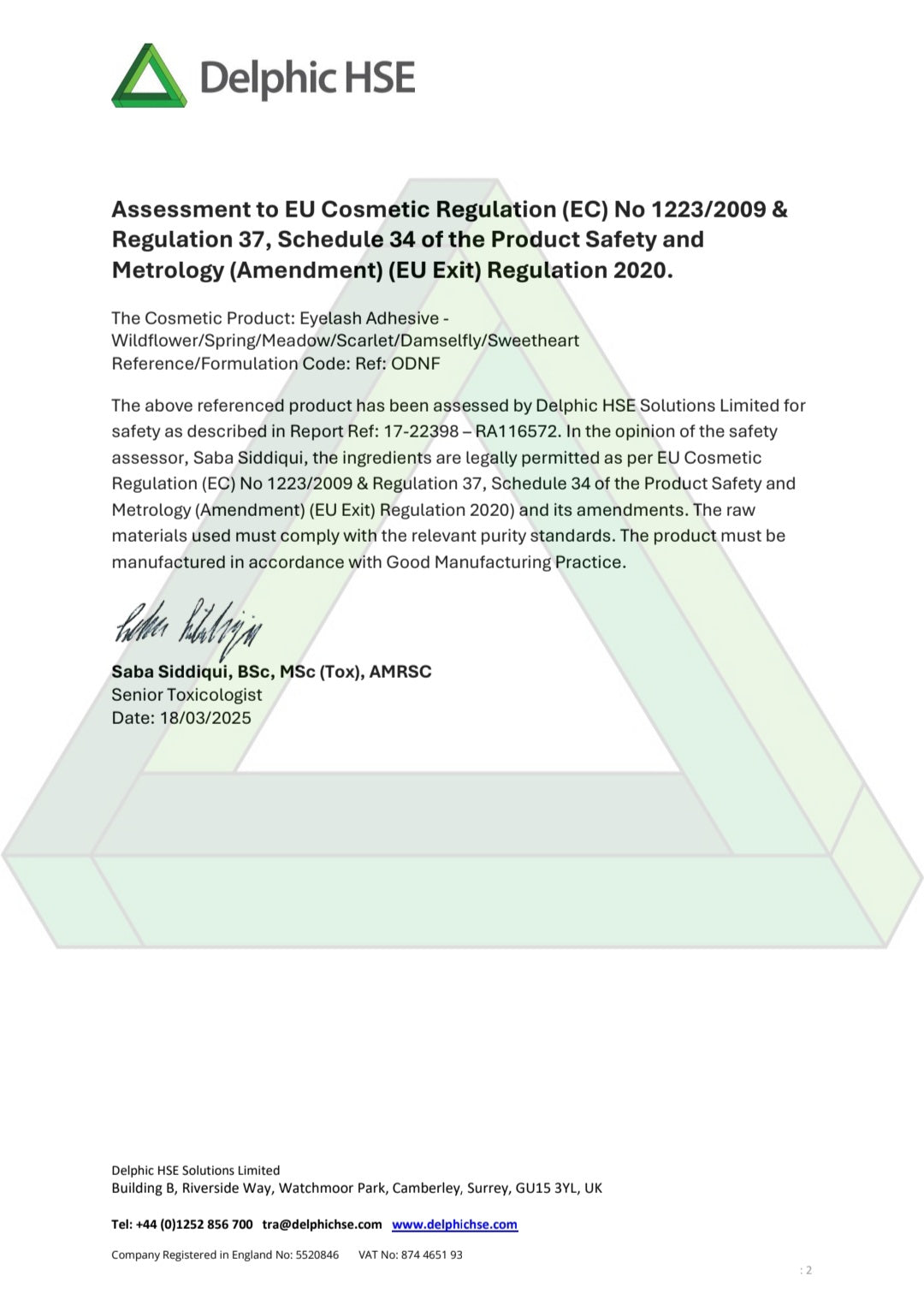 Scarlet UK Lash Adhesive Glue – 1–2 Sec