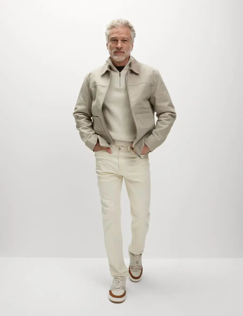 Cotton Rich Canvas Harrington Jacket