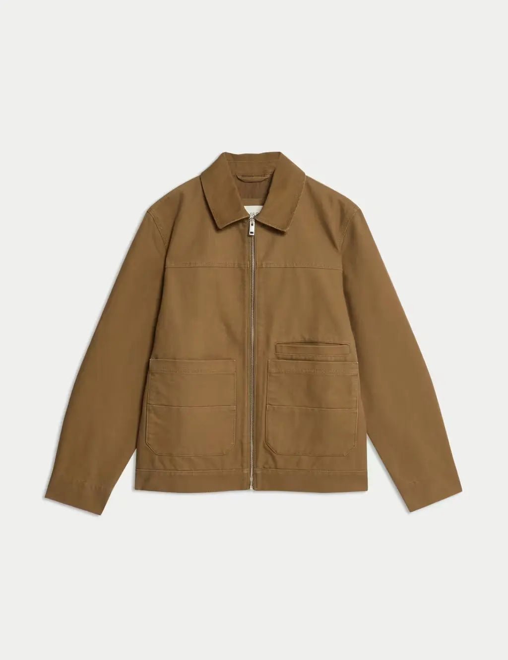 Cotton Rich Canvas Harrington Jacket