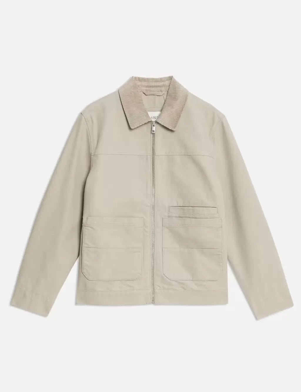 Cotton Rich Canvas Harrington Jacket