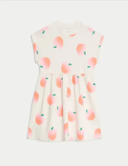 Cotton Rich Printed T-Shirt Dress (2-8 Yrs)