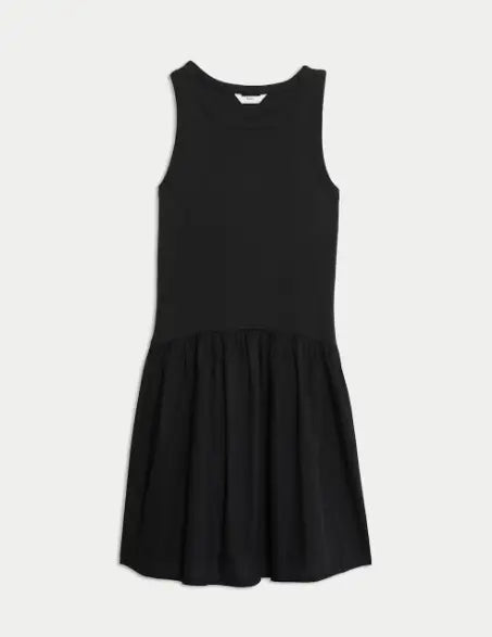 Cotton Rich Ribbed Dress (2-16 Yrs)