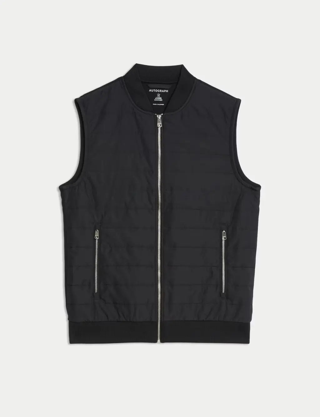 Cotton Rich Zip Up Quilted Gilet with Stormwear™