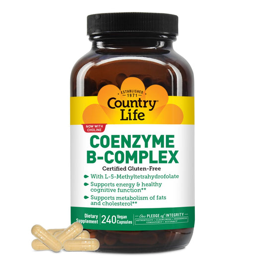 Country Life Coenzyme B-Complex Vitamin | Daily Energy & Metabolism Support | 240 ct
