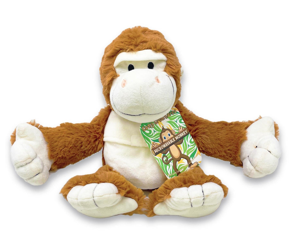 Cozy Creatures Microwavable Plush Soft Toy Monkey