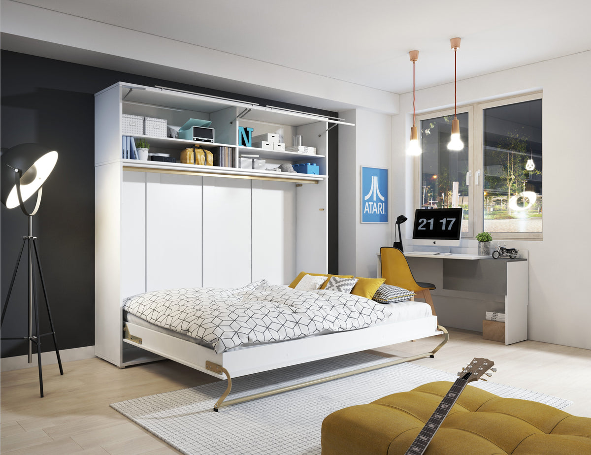 CP-05 120 × 200cm Horizontal Wall Bed + Over-Bed Storage