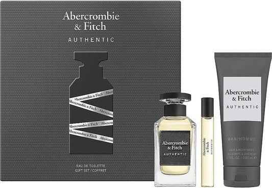 Abercrombie & Fitch Authentic Man Gift Set 50ml EDT + 200ml Hair & Body Wash