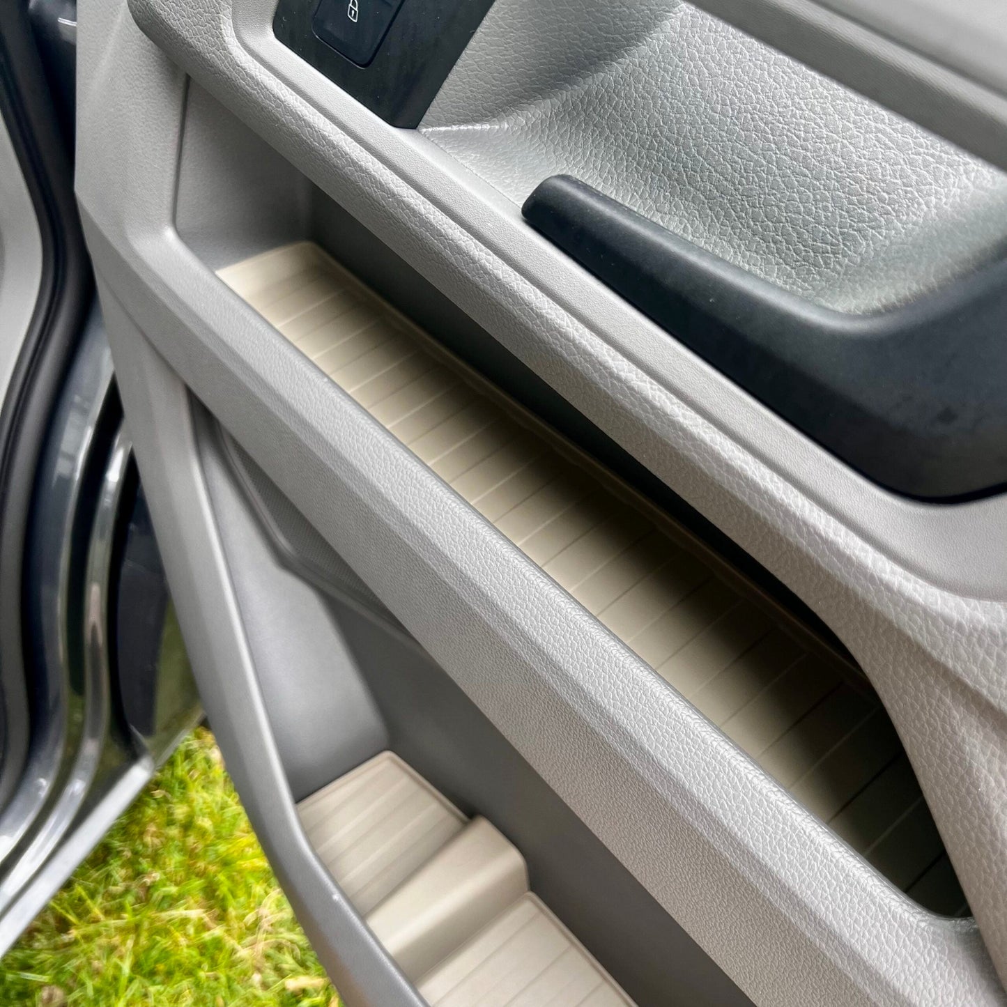 For MAN TGE Rubber Door Liner Pocket Inserts Grey | Van-X