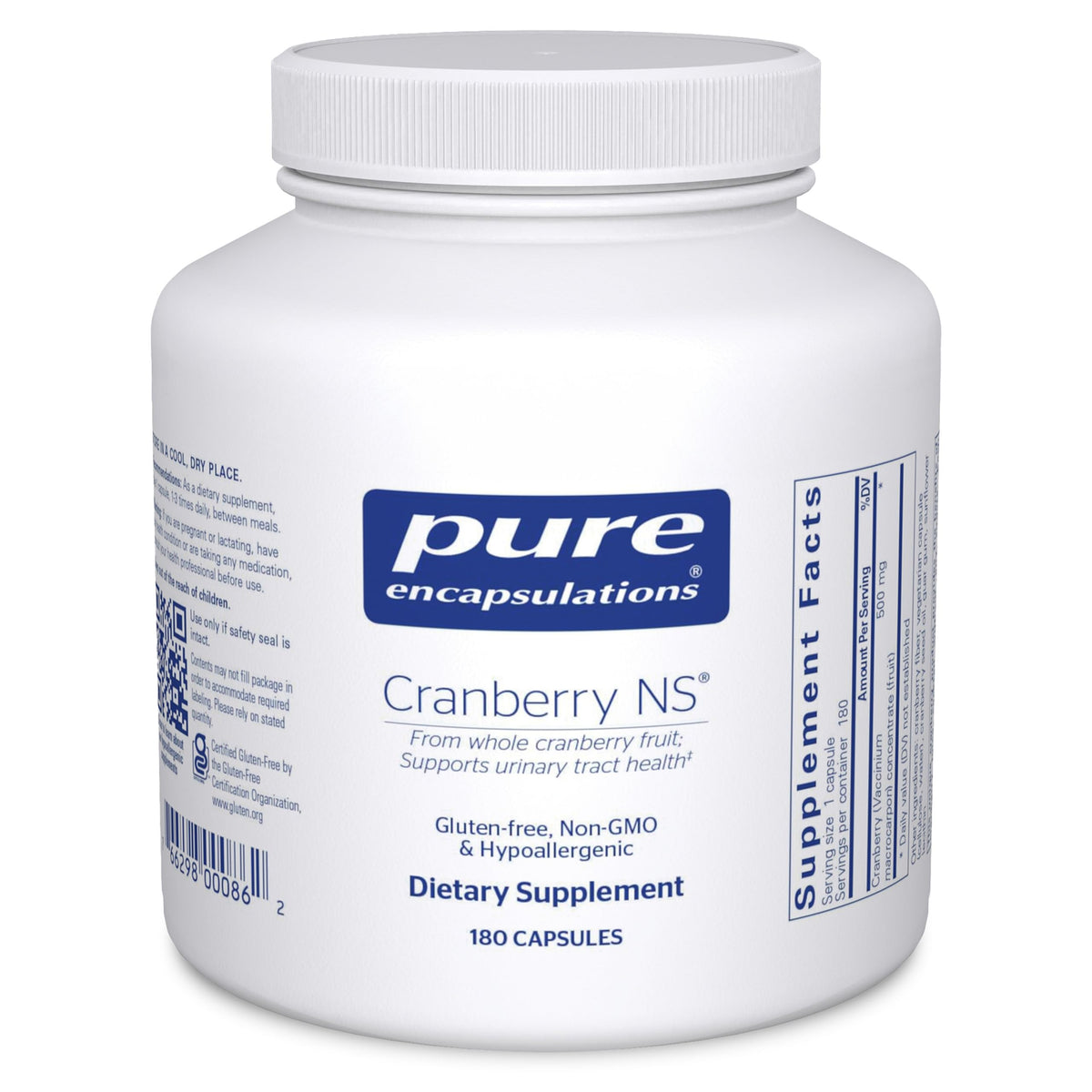 Pure Encapsulations Cranberry NS | Hypoallergenic Urinary Tract Support | 180 Capsules
