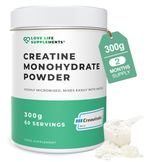 Creapure Creatine Monohydrate Powder 300g – 60 Servings (Vegan)