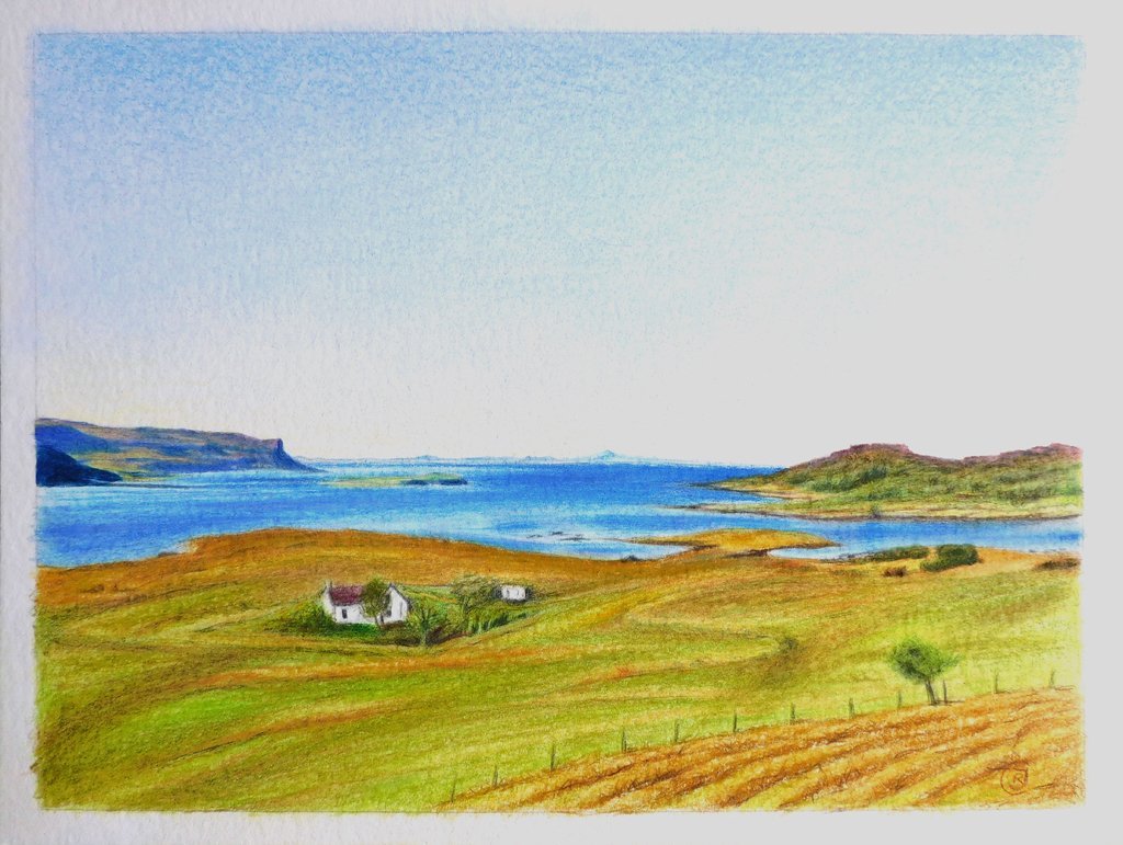 Croft at the End of the Road, original drawing