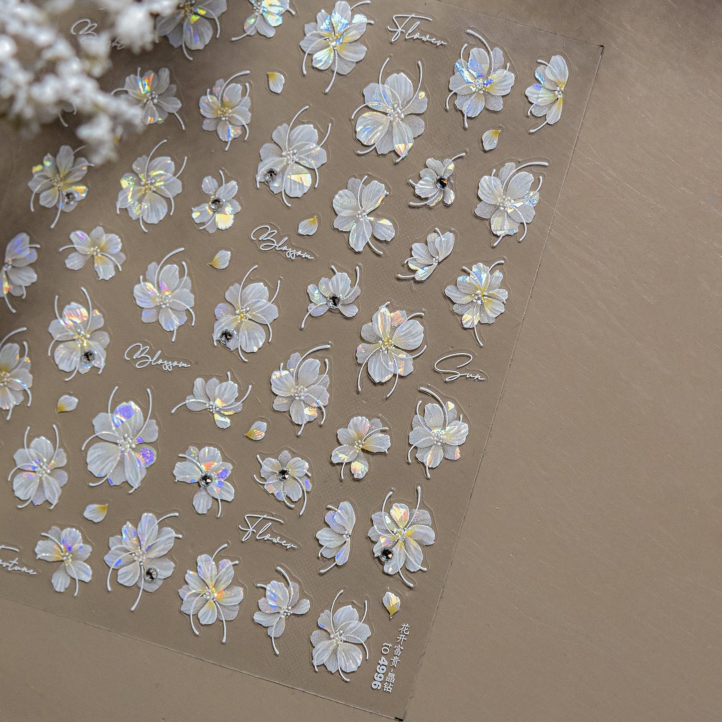 Hello Claws | Crystal Flower Diamond Nail Deco Sticker