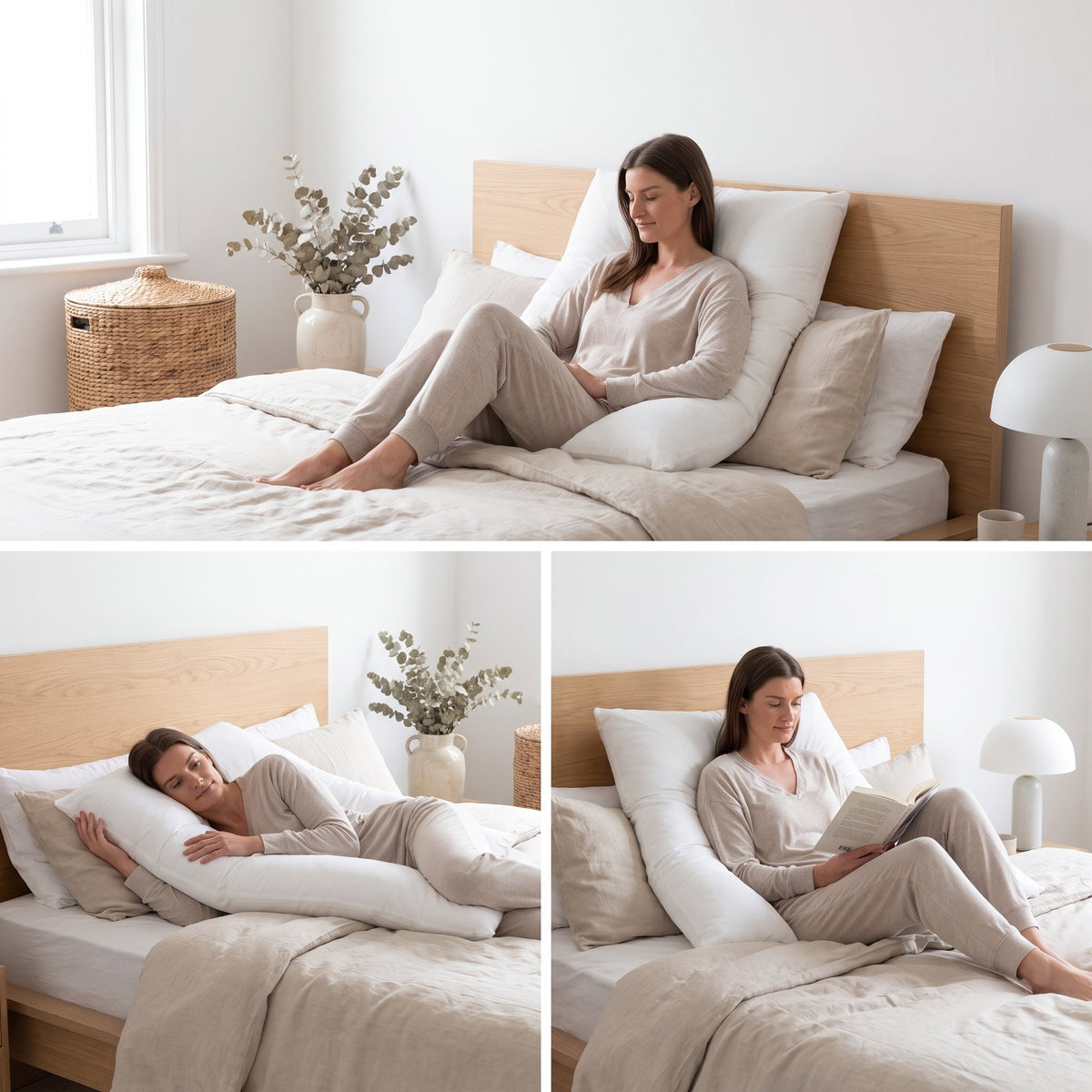Pregnancy Cuddle Support Pillow – Handmade