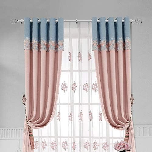 Curtain Pole Adjustable Length 130-240cm Chrome Ø16/19mm