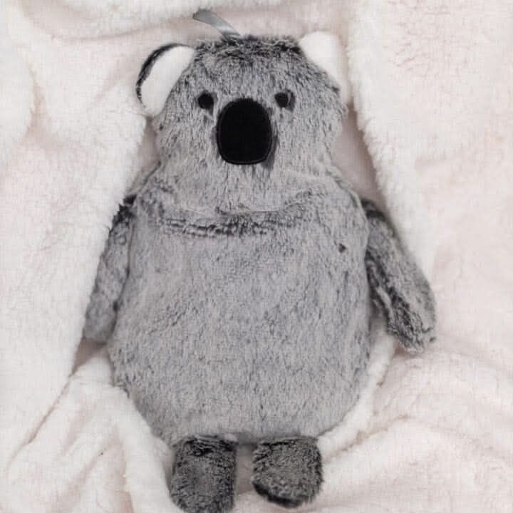 Koala Plush Hot Water Bottle 1L Soft Cover Warmer