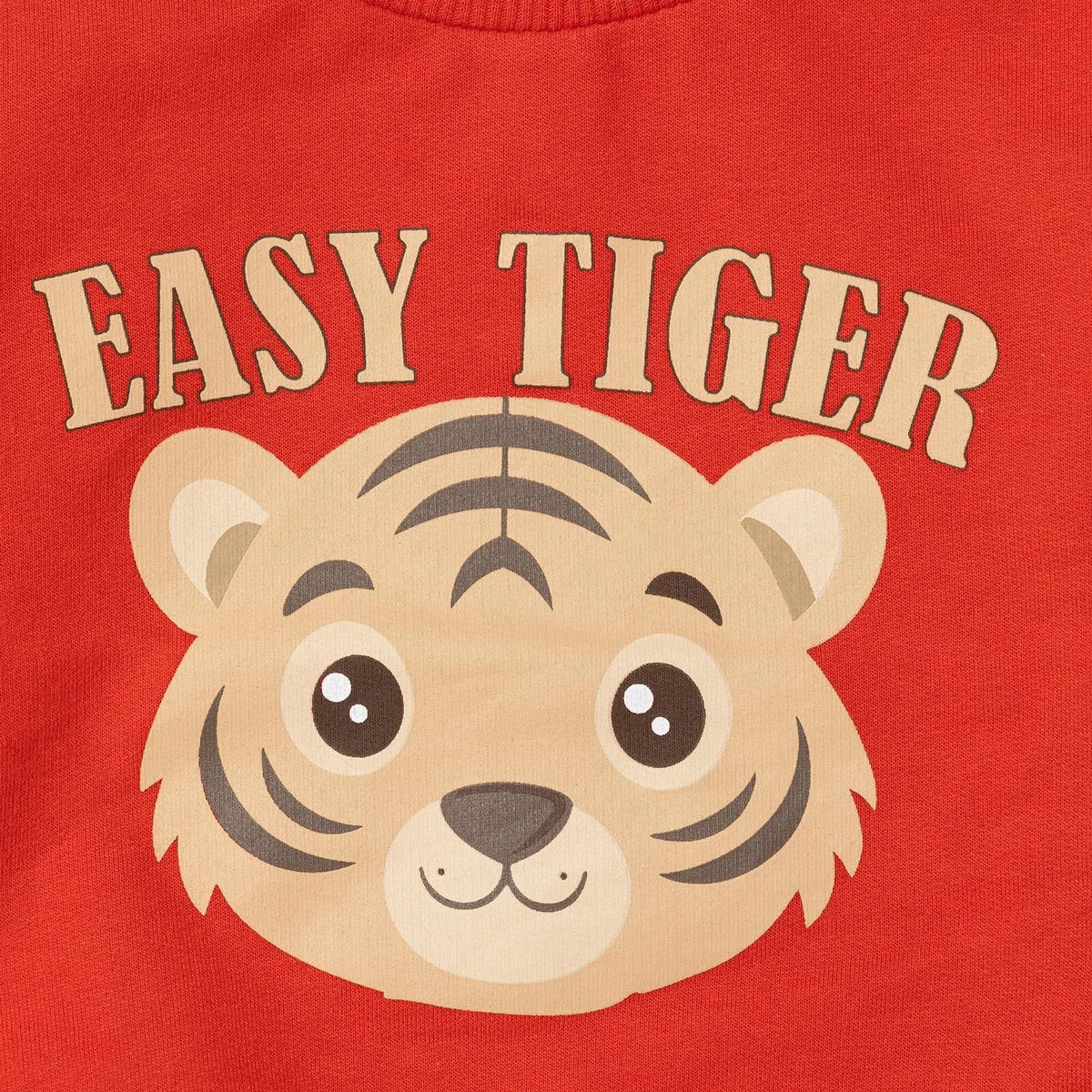 HelloBaby "Easy Tiger" Slogan Brushed Loopback Baby Sweatshirt (6 Months to 5 Years)