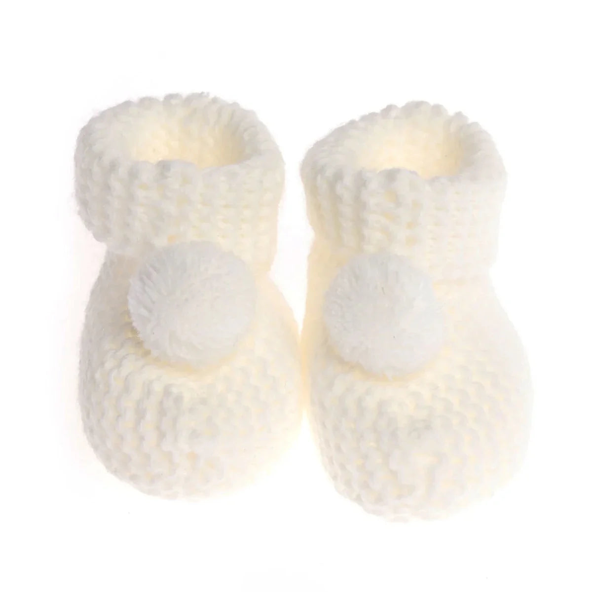 HelloBaby Pom Pom Baby Booties (One Size)