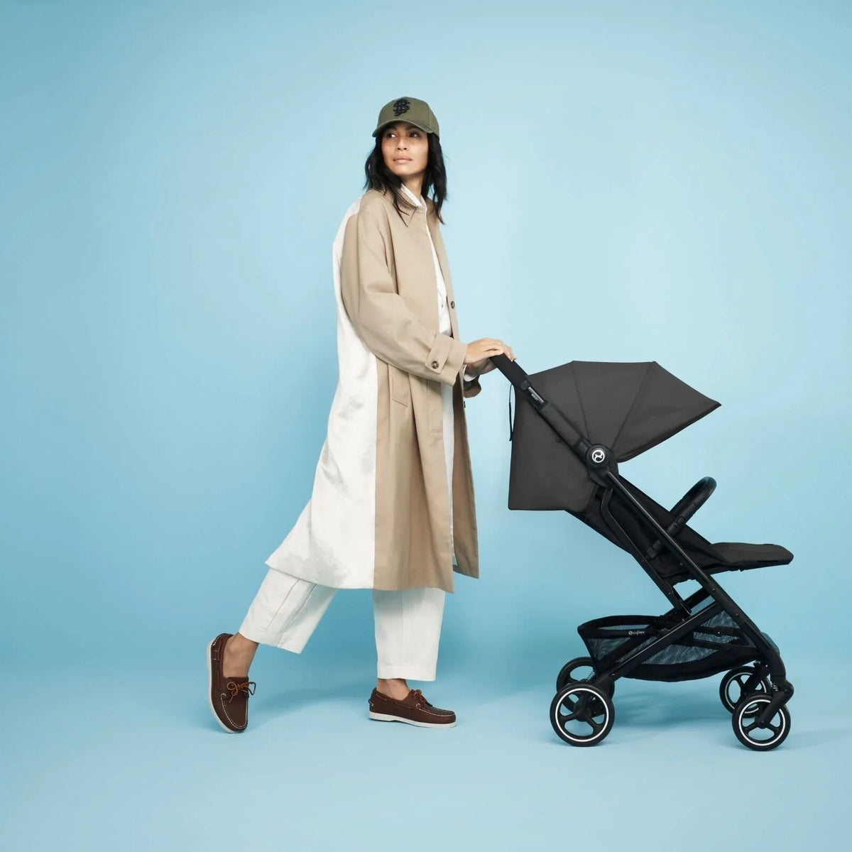 Cybex Beezy Compact Travel Pushchair - Canvas White