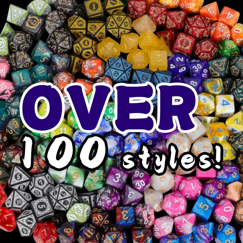 Mystery D&D Dice Blind Bag 7pc Lucky Dip, PATHFINDER TTRPG