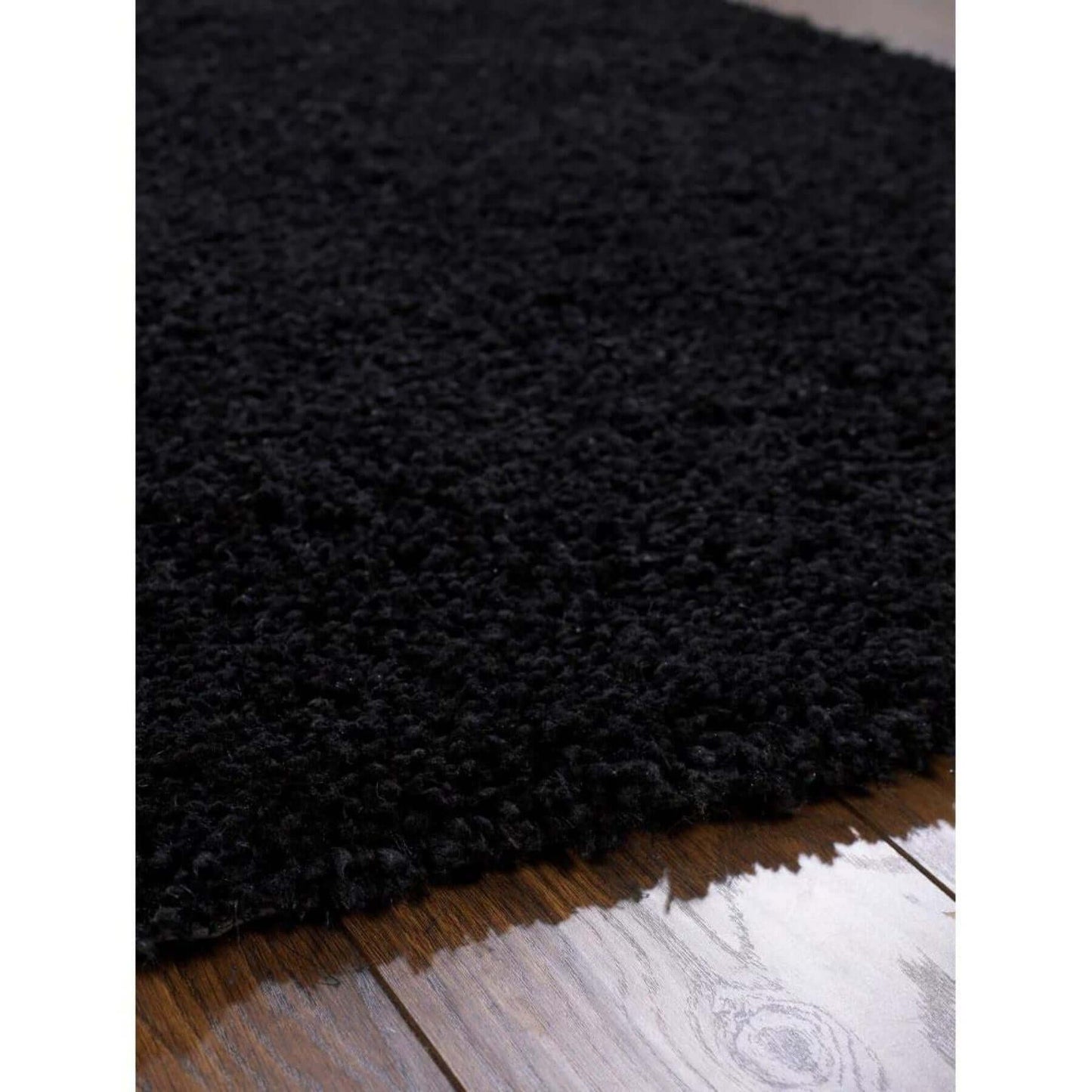 Chicago Black Shaggy Rug