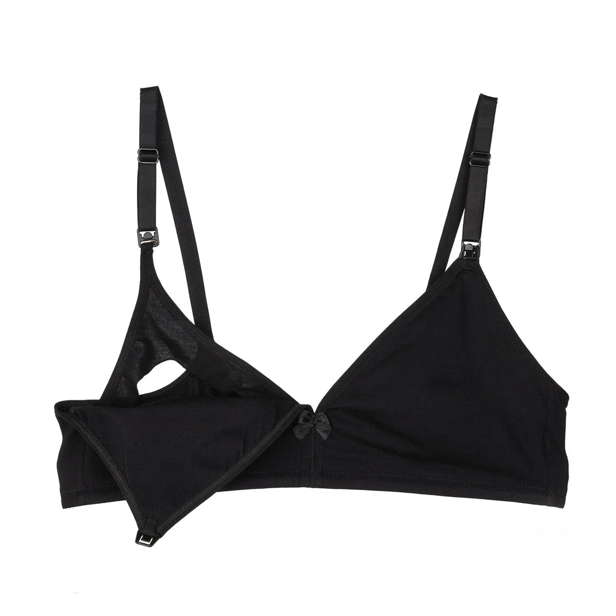 Baby Mom Bow Detail Women's Jersey Non-Padded Nursing Bra