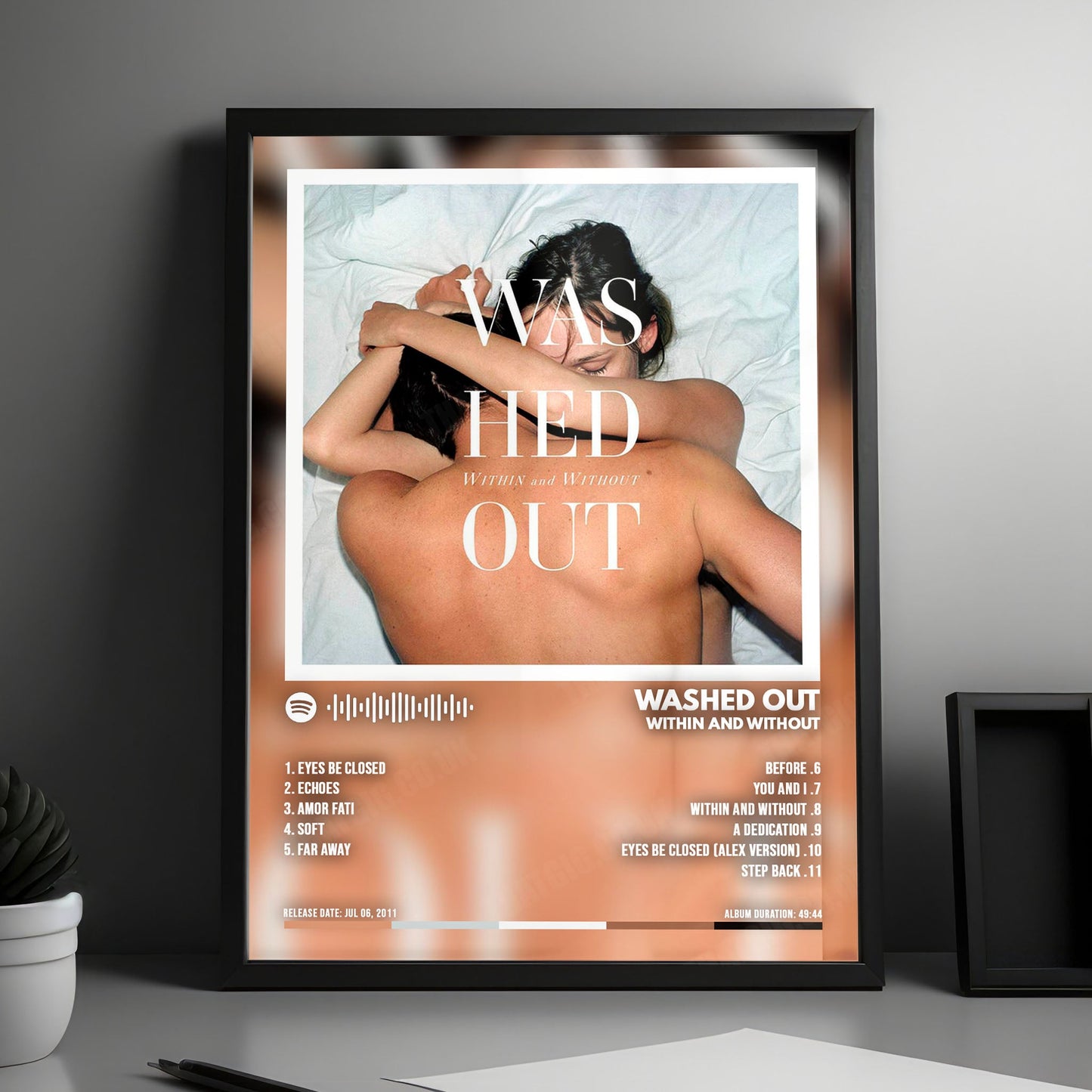 Washed Out "Within and Without" Album Cover Poster - with Complete Tracklist