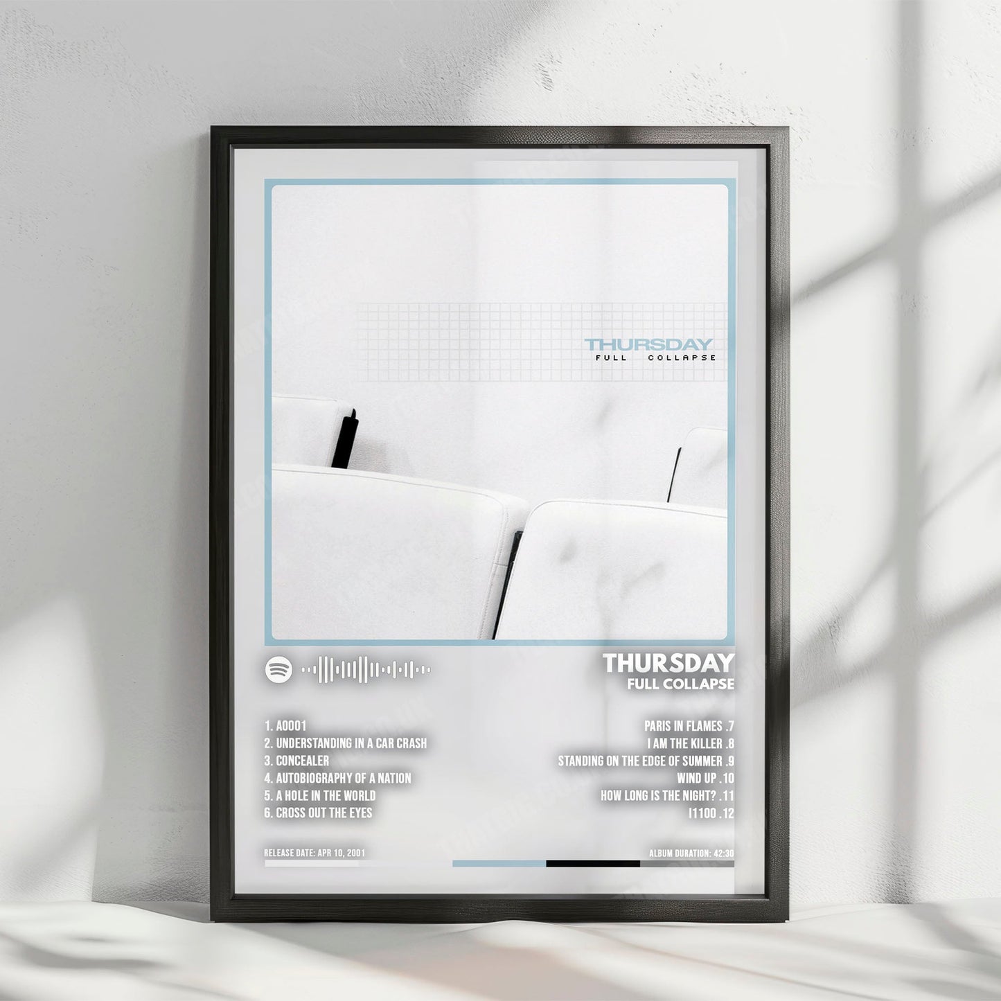 Thursday "Full Collapse" Album Cover Poster - with Complete Tracklist