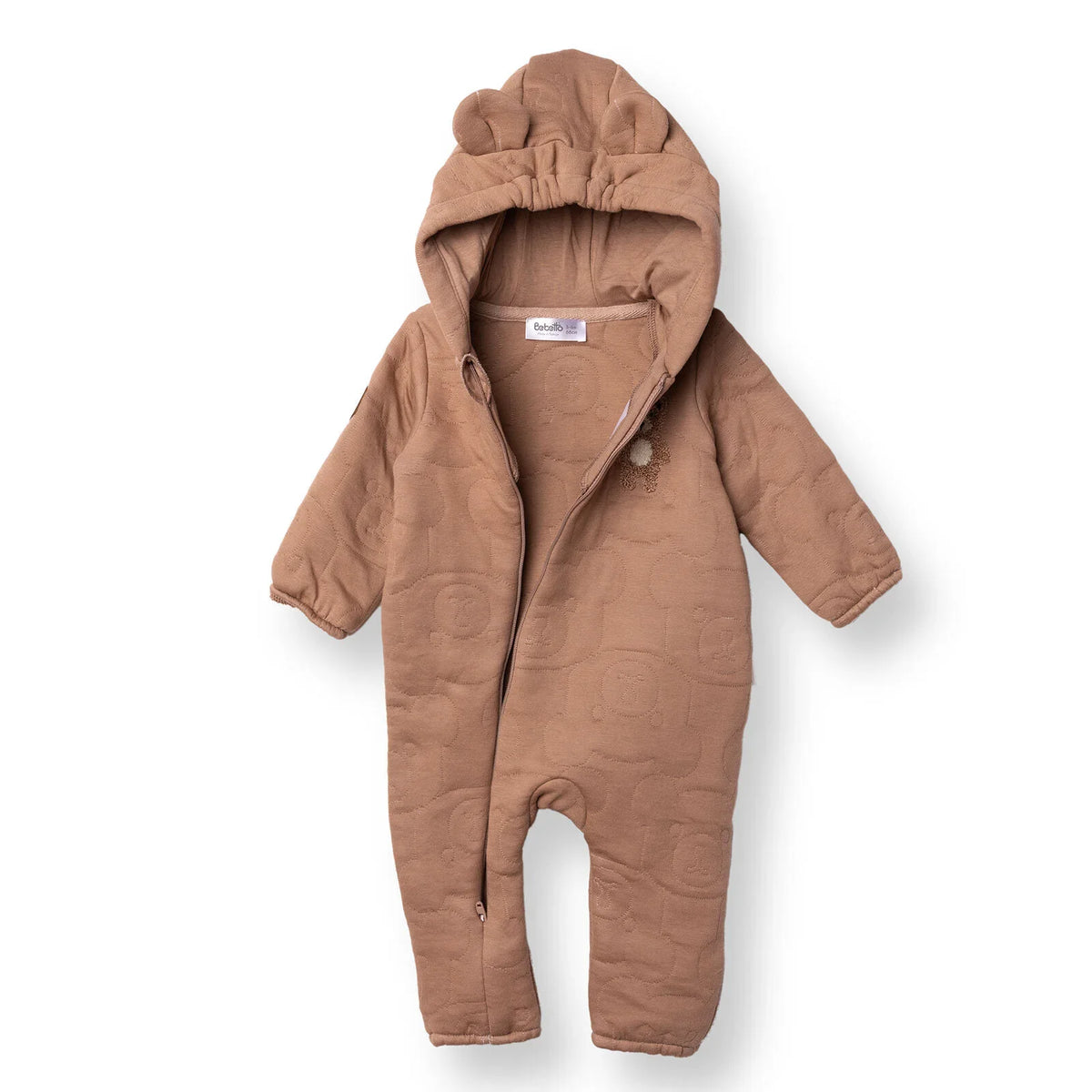 Bebetto Quilted Long Sleeve Footless Baby Sleepsuit (1-3 Months to 12 Months)