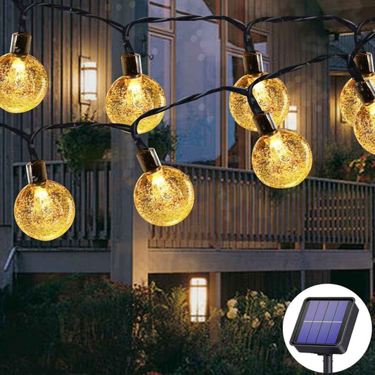60 LED Solar String Lights 36ft/11m Warm White Fairy Lights for Outdoor & Indoor