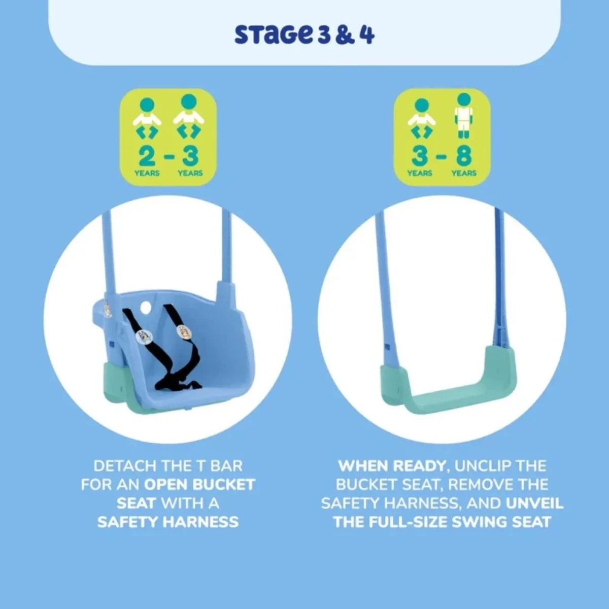 TP Forest Acorn Growable Swing Set with Bluey Quadpod