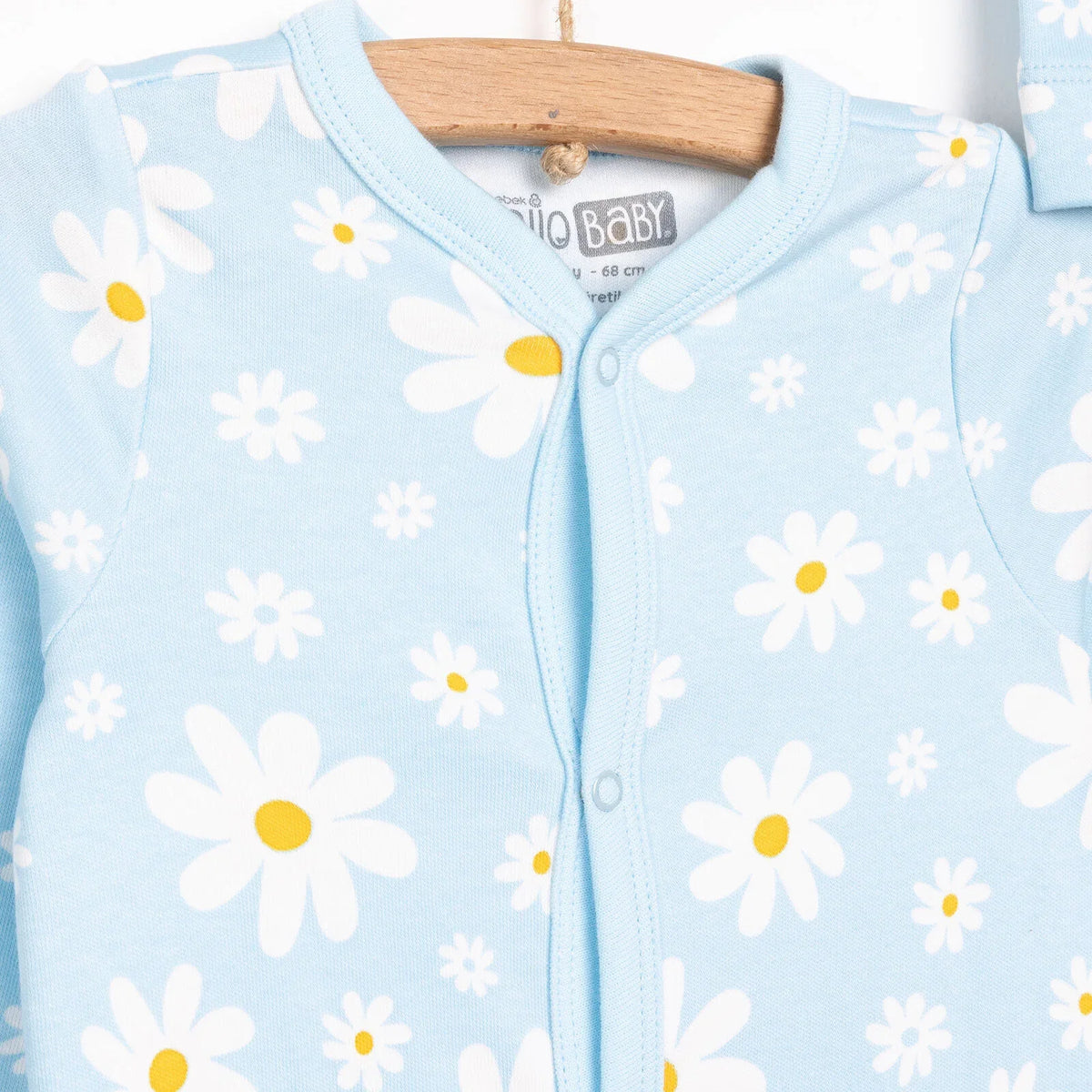 HelloBaby Floral Print Footed Baby Sleepsuit & Hat Set (Newborn to 9 Months)