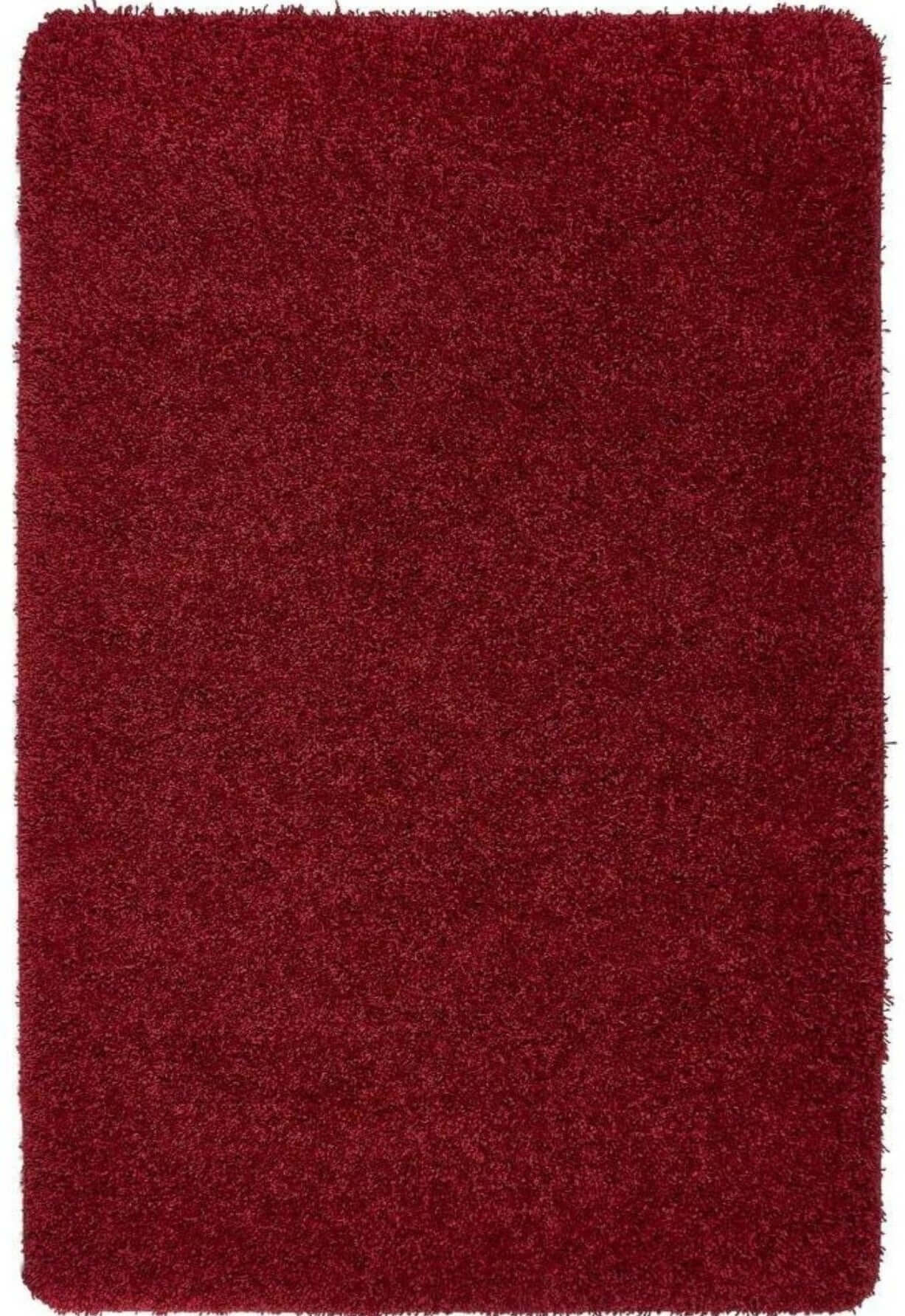 Washable Red Shaggy Rug