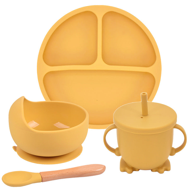 OtterPot Silicone Suction Cup Dinner Plate – Baby & Children’s Divided Plate Set, Non-Slip Design, Easy-to-Clean | Essential Feeding Tableware for Toddlers & Kids