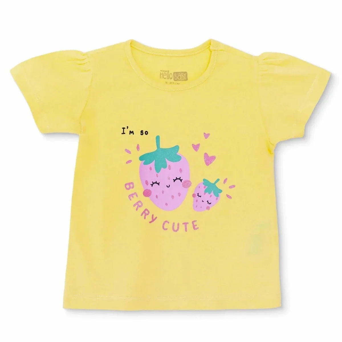 HelloBaby Short Sleeve Jersey Baby T-Shirt (3-6 Months to 3-4 Years)