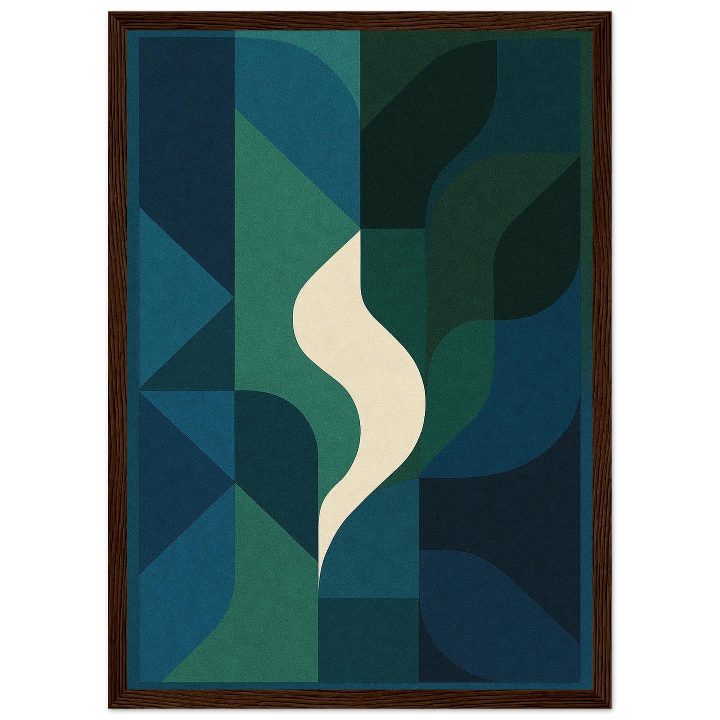 Abstract Night - Premium Matte Paper Wooden Framed Poster