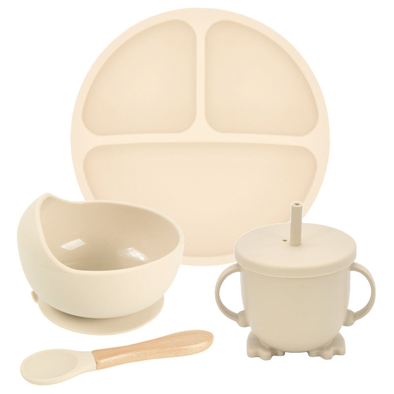 OtterPot Silicone Suction Cup Dinner Plate – Baby & Children’s Divided Plate Set, Non-Slip Design, Easy-to-Clean | Essential Feeding Tableware for Toddlers & Kids