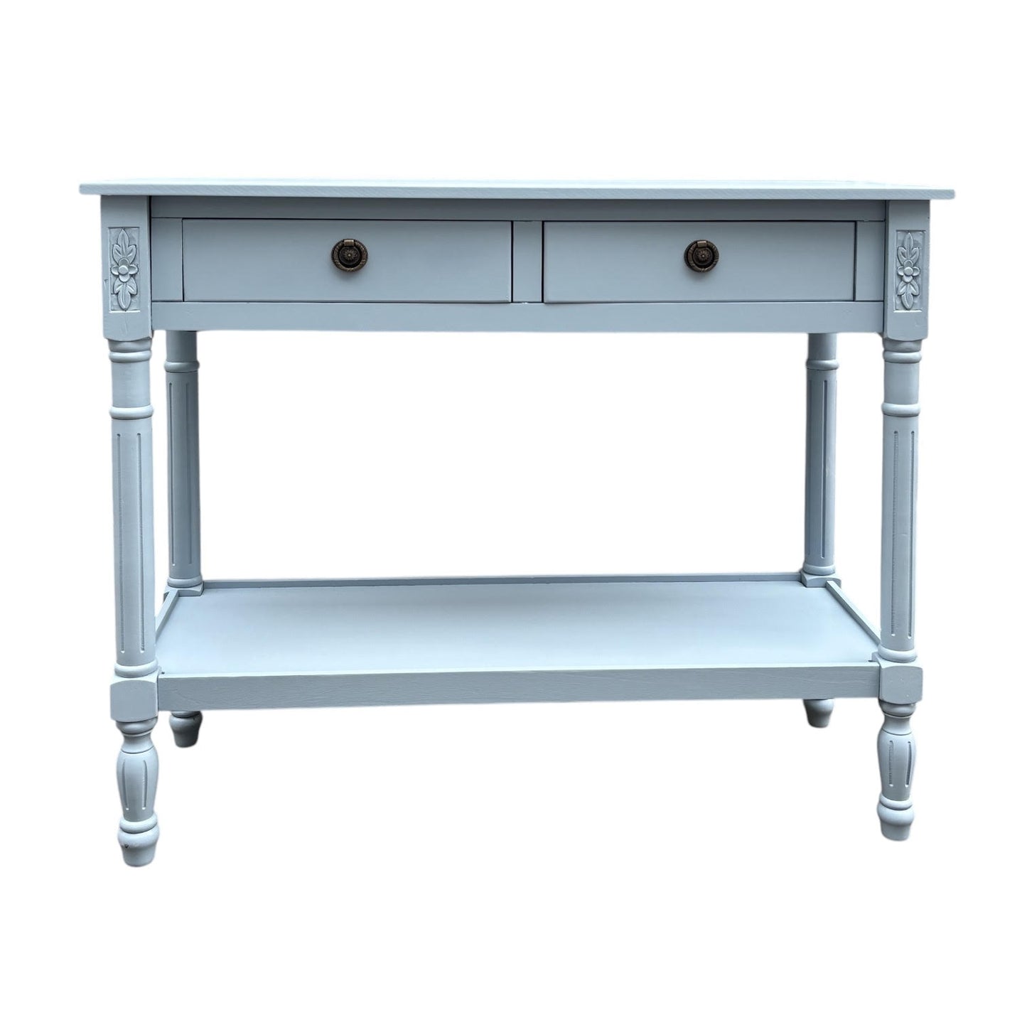 90CM 2 DRAWER SIDE TABLE