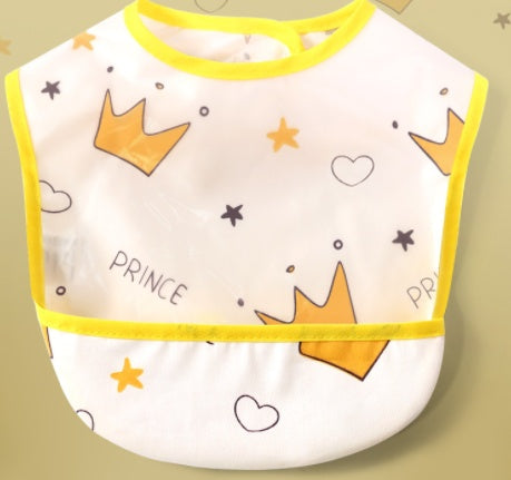 TotoClean Cotton Baby Shape Bib EVA Eating Clothes – Waterproof, Comfortable & Easy-Clean Design | Essential Feeding Protection for Children and Toddlers