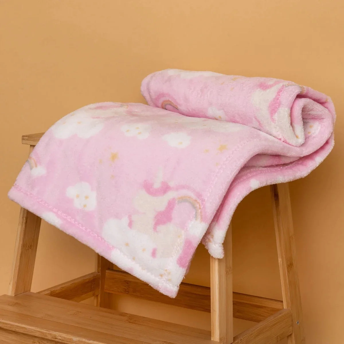 Little Dreams Unicorn Print Wellsoft Fleece Baby Blanket (90 x 110 cm)