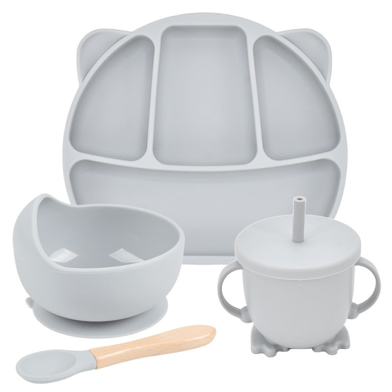 OtterPot Silicone Suction Cup Dinner Plate – Baby & Children’s Divided Plate Set, Non-Slip Design, Easy-to-Clean | Essential Feeding Tableware for Toddlers & Kids