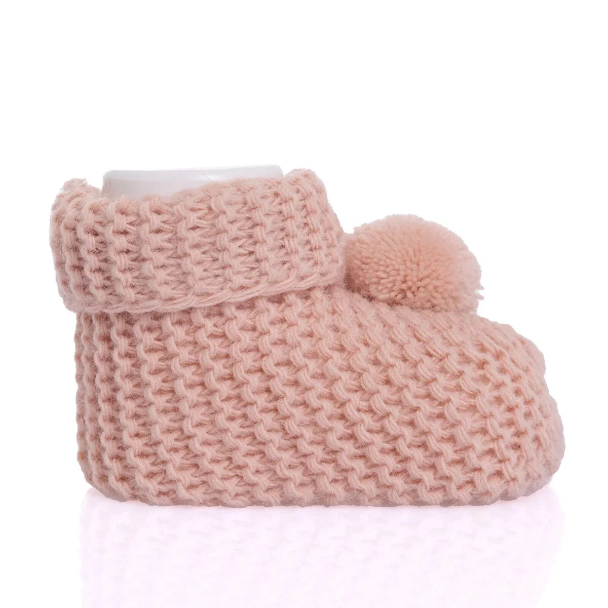 HelloBaby Pom Pom Baby Booties (One Size)