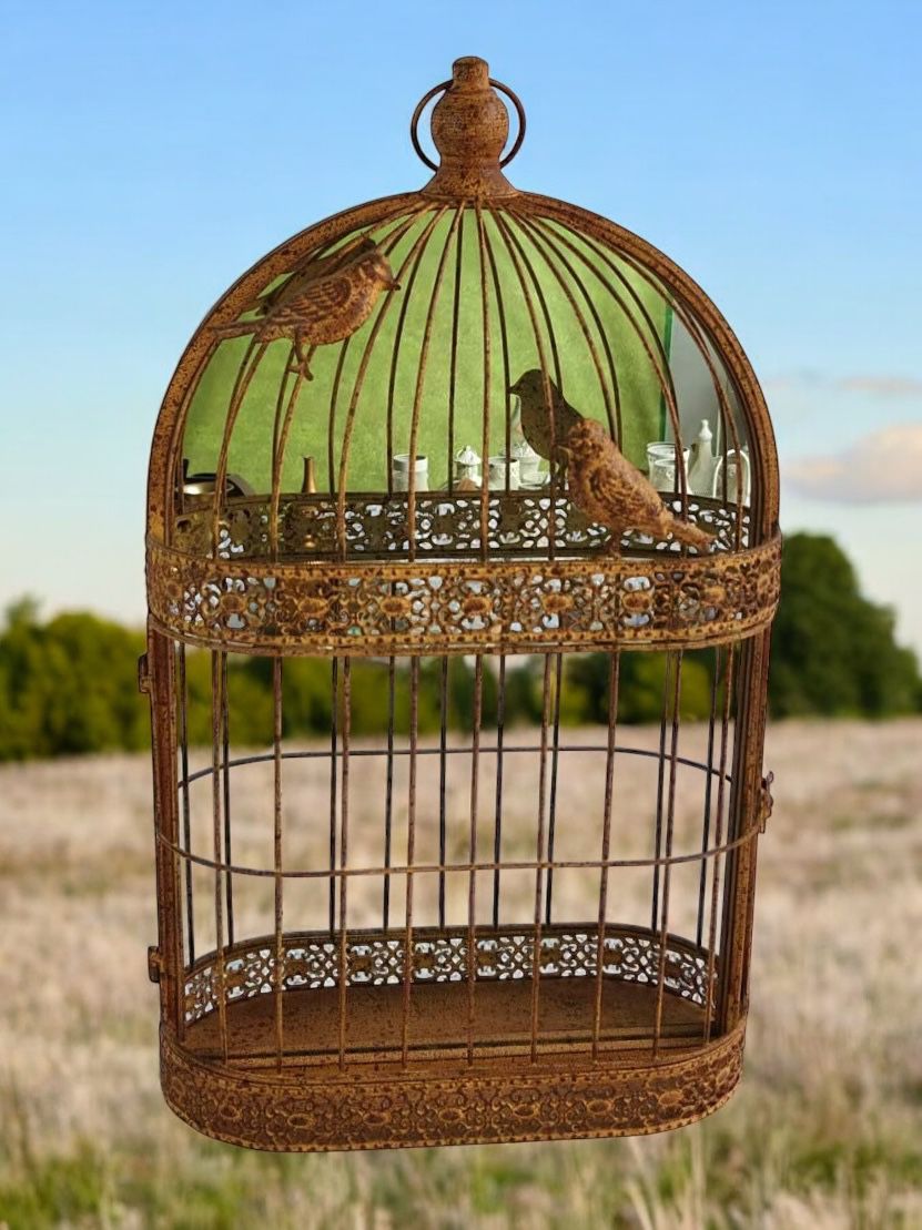 60CM RUSTY WALL MIRROR