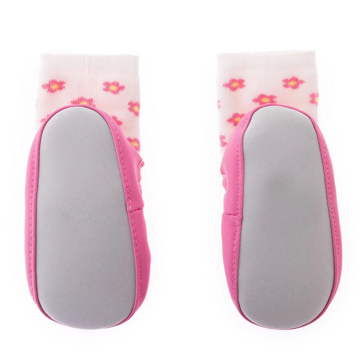 HelloBaby Floral Print Slipper Baby Socks